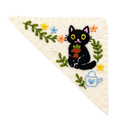 Le Petit Camion Handmade Embroidered Felt Corner Bookmark - Garden Black Cat